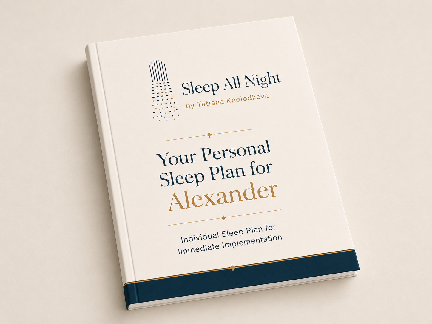 Preview of the personalized sleep plan book parents receive by email